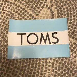 TOMS Shoes Bumper Sticker